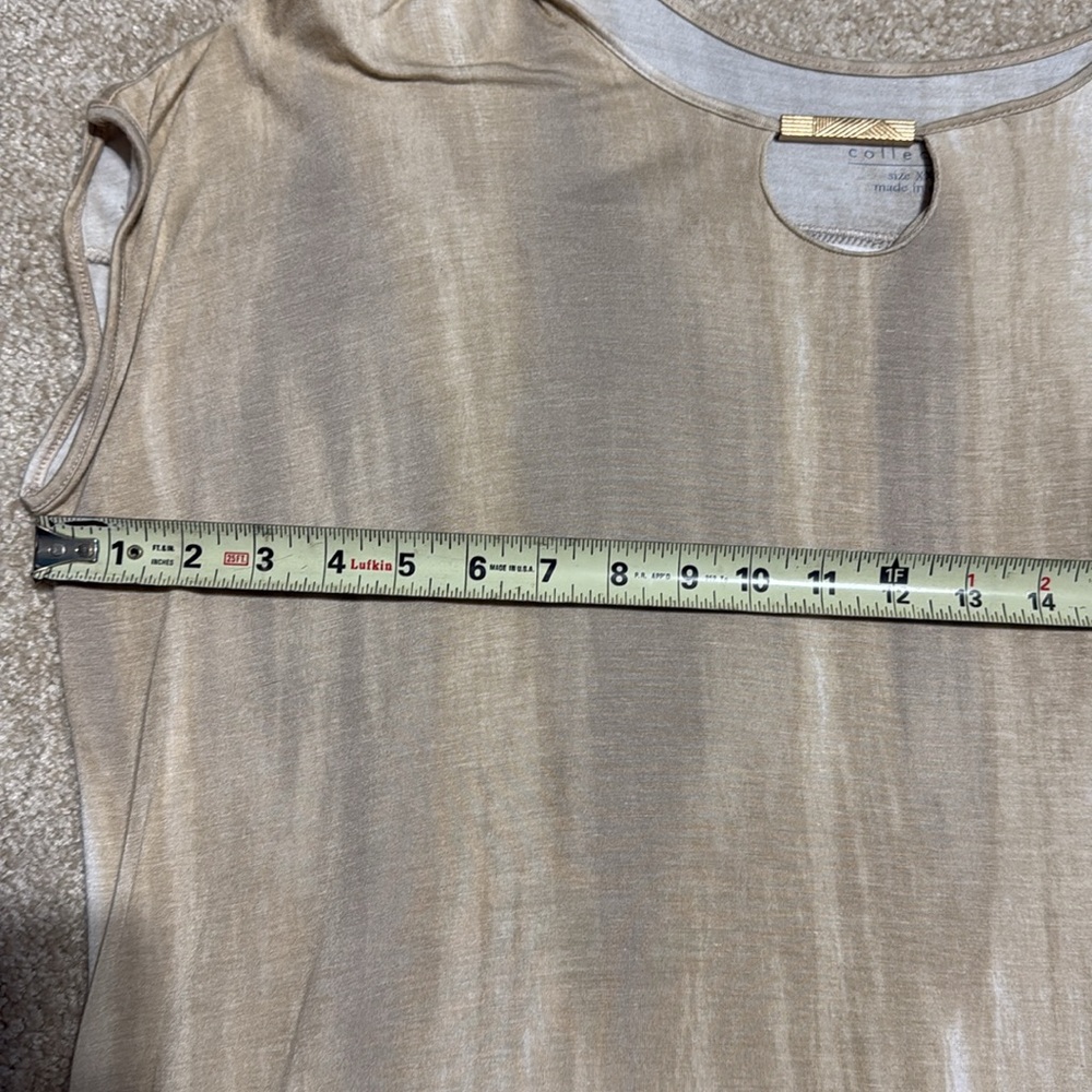 Lisa Rinna Collection Women's Tan Top - Picture 7 of 9